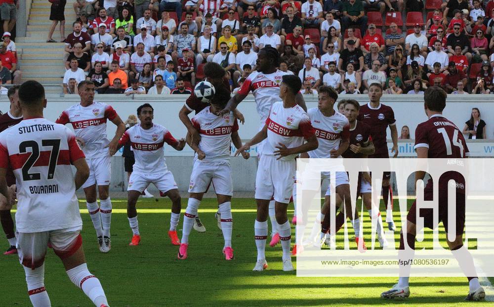 Offenbach am Main, Pluto Stadium at Bieberer Berg Anniversary Match: Kickers Offenbach OFC vs. VfB Stuttgart Dan Axel Zagadou VfB