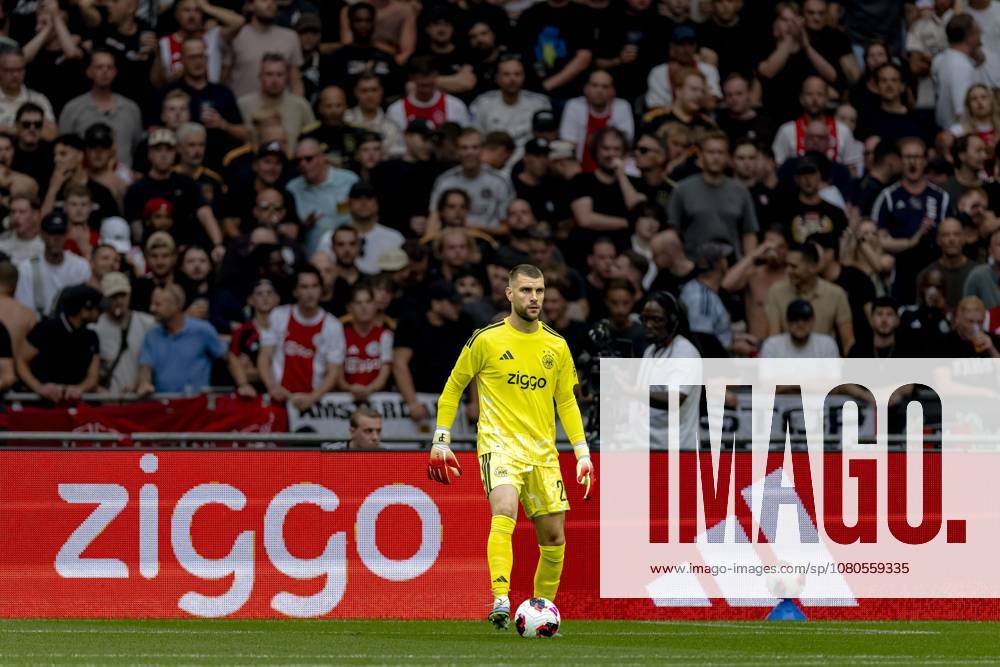 AMSTERDAM: AFC Ajax Amsterdam goalkeeper Maarten Paes during the Conference League match between AFC Ajax and FK Vojvodina at the Johan Cruijff ArenA on July 30, 2026, in Amsterdam, the Netherlands. Photo by DeFodi Images