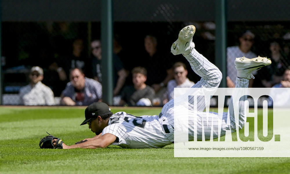 Chicago White Sox right fielder Braden Montgomery (24) makes a driving catch for the out New York Yankees Ryan McMahon during the seventh inning at Rate Field in Chicago, IL on Thursday, July 30, 2026. The White Sox defeated the Yankees 2-1. CHI20260730119 MARKxBLACK