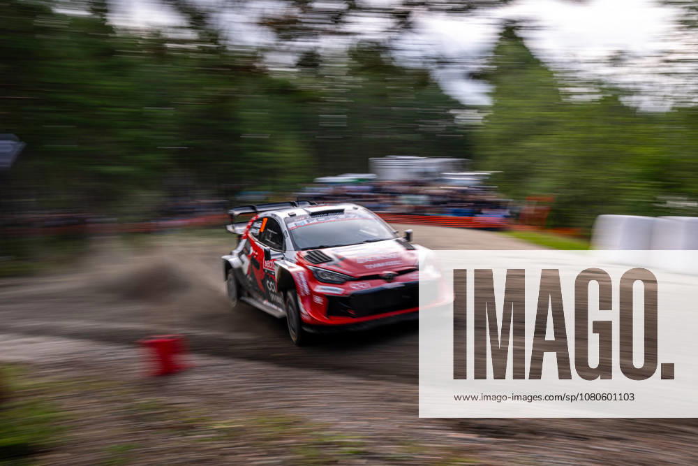 IPA87154463 - Takamoto Katsuta (JPN) and Aaron Johnston (IRL) in a Toyota GR Yaris Rally1 from Toyota Gazoo Racing WRT in action during the FIA WRC, Motorsport Rallye, WM SECTO RALLY FINLAND in Jyväskylä, Finland, July 30–August 2, 2026.