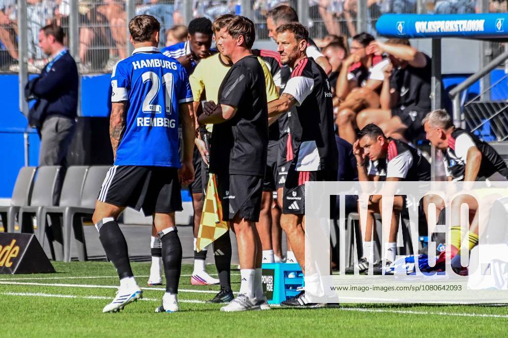 Nicolai Remberg, Coach Merlin Polzin, HSV, Germany, Hamburg, Volksparkstadion, Soccer, Bundesliga 1, Hamburger SV, Everton FC