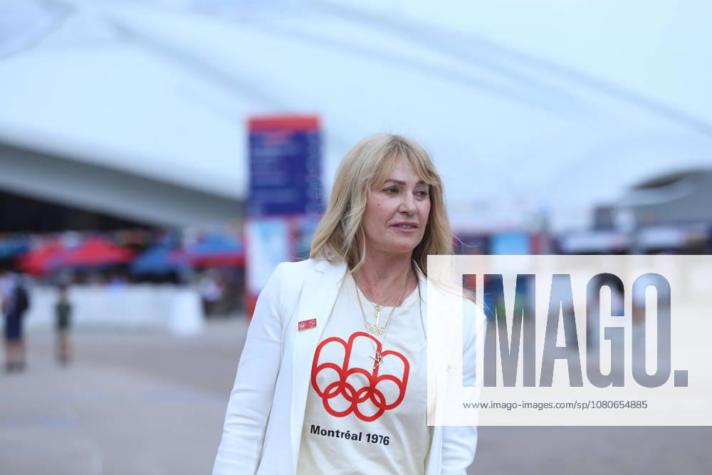 Nadia Comaneci Marks 50th Anniversary Of Montreal Olympics Former Romanian Olympic gymnast Nadia Comaneci is seen during the commemoration of the 50th anniversary of the 1976 Montreal Summer Olympic Games, Olympische Spiele, Olympia, OS on August 01, 2026, in Montreal, Canada. (Photo by Horacio Zamora Eyepix Group)