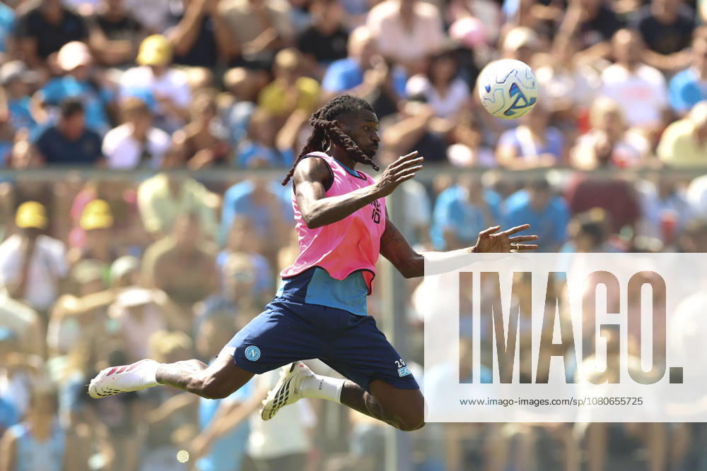 SSC Napoli Training Session Frank Zambo Anguissa of Napoli during a training session on the first day of the preseason camp of SSC Napoli at Stadio Patini in Castel di Sangro, Italy, on August 2, 2025. Castel di Sangro Italy