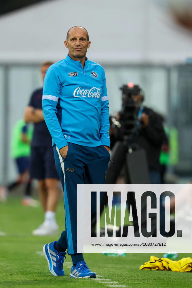 Napolis head coach Massimiliano Allegri during the friendly match Napoli and Osasuna at the Teofilo Patini Stadium in Castel Di Sangro, Central Southern Italy - Wednesday, August 05 , 2026. - Soccer .