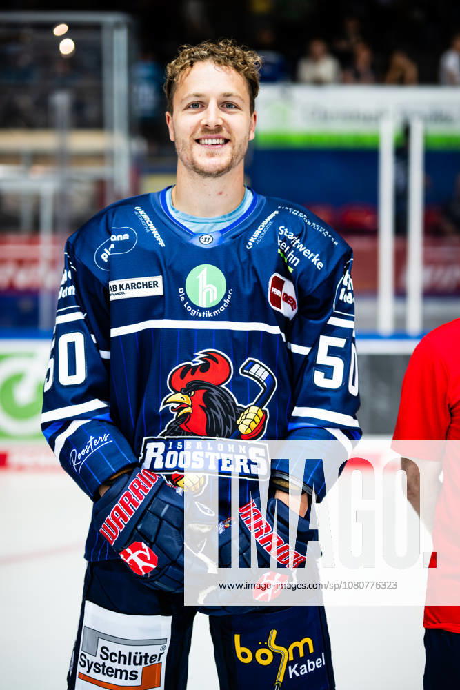 Peter Spornberger, Iserlohn Roosters, 50, GER, first joint on-ice practice for the Iserlohn Roosters, ice hockey, Penny DEL, preseason, 2026–2027 season, August 8, 2026, GER, first joint on-ice practice for the Iserlohn Roosters, ice hockey, Penny DEL, preseason, 2026–2027 season, August 8, 2026, Iserlohn
