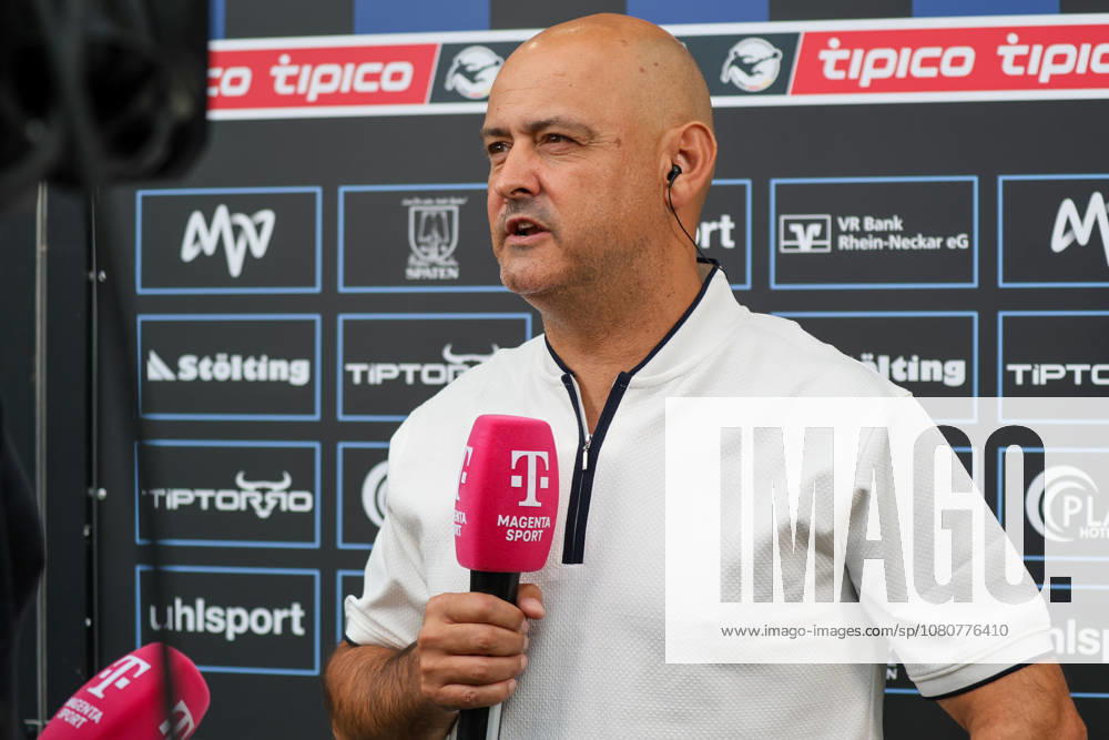 Rui Mota, Head Coach of SV Waldhof Mannheim Soccer, 3rd Division, Matchday 1, SV Waldhof Mannheim vs. Fortuna Düsseldorf on August 7, 2026, at Carl Benz Stadium in Mannheim, Germany; Carl Benz Stadium, Mannheim, Germany