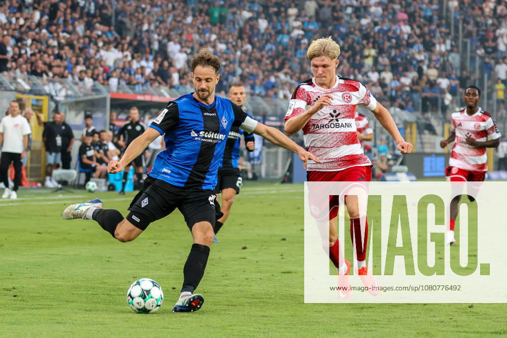Lukas Klünter, SV Waldhof Mannheim, 24, Soccer 3rd Division, Matchday 1, SV Waldhof Mannheim vs. Fortuna Düsseldorf on August 7, 2026, at Carl Benz Stadium in Mannheim, Germany; Carl Benz Stadium, Mannheim, Germany