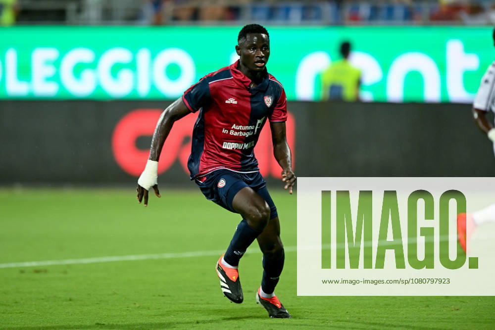 Cagliari s Paul Mendy in action during the Serie A soccer match between Cagliari Calcio and Nice at the Unipol Domus in Cagliari, Sardinia - Saturday 8th august 2026. - Soccer