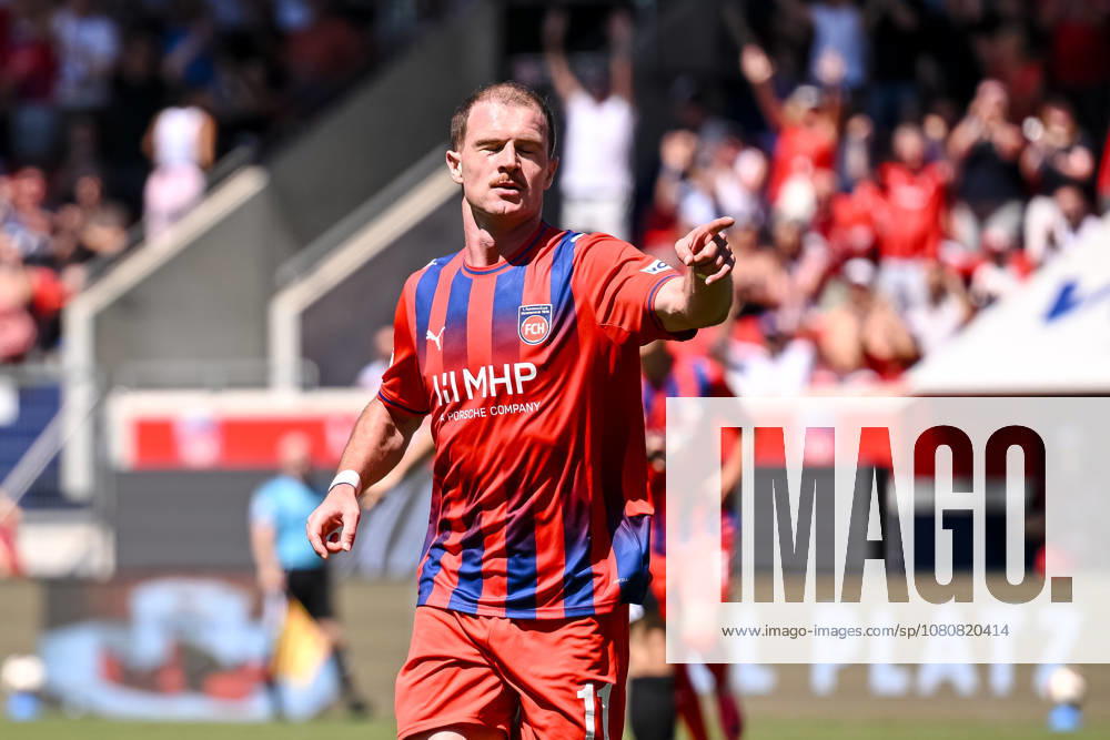 Budu Siwsiwadse of 1 FC Heidenheim 1846 gestures and cheers during the 2. Bundesliga match between 1 FC Heidenheim and VfL Osnabrück, at the Voith Arena on August 8, 2026, in Heidenheim an der Brenz, Germany. Photo by Harry Langer, DeFodi Images. Budu Siwsiwadse of 1 FC Heidenheim 1846 gestures and cheers during the 2nd Bundesliga match between 1 FC Heidenheim and VfL Osnabrück at the Voith Arena on August 8, 2026 in Heidenheim an der Brenz, Germany. Photo by Harry Langer, DeFodi Images. DFB and DFL regulations prohibit any use of photographs as image sequences and or quasi-video. Photo by Harry Langer, DeFodi Images. DFB and DFL regulations prohibit any use of photographs as imSEQUENCES AND OR QUASI-VIDEO