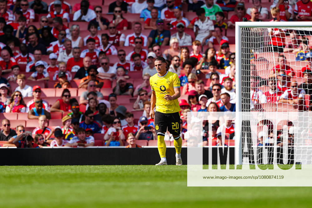 Marcel Sabitzer, Borussia Dortmund, 20 ENG, FC Arsenal vs. Borussia Dortmund, Soccer, Emirates Cup 2026, 2026–2027 Season, August 9, 2026, ENG, Arsenal FC vs. Borussia Dortmund, Soccer, Friendly Match, 2026–2027 Season, August 9, 2026, London