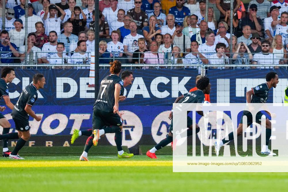 , BUKO Stadion , season 2026 2027 , Dutch Eredivisie football , match between Telstar and Sparta Rotterdam , Picture shows Sparta celebrating the 0-1 Telstar - Sparta x205709872x