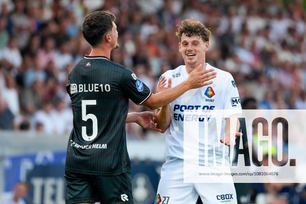 , BUKO Stadion , season 2026 2027 , Dutch Eredivisie football , match between Telstar and Sparta Rotterdam , Picture shows Sparta Rotterdam player Bas Kuipers, Telstar player Patrick Brouwer Telstar - Sparta x205710646x
