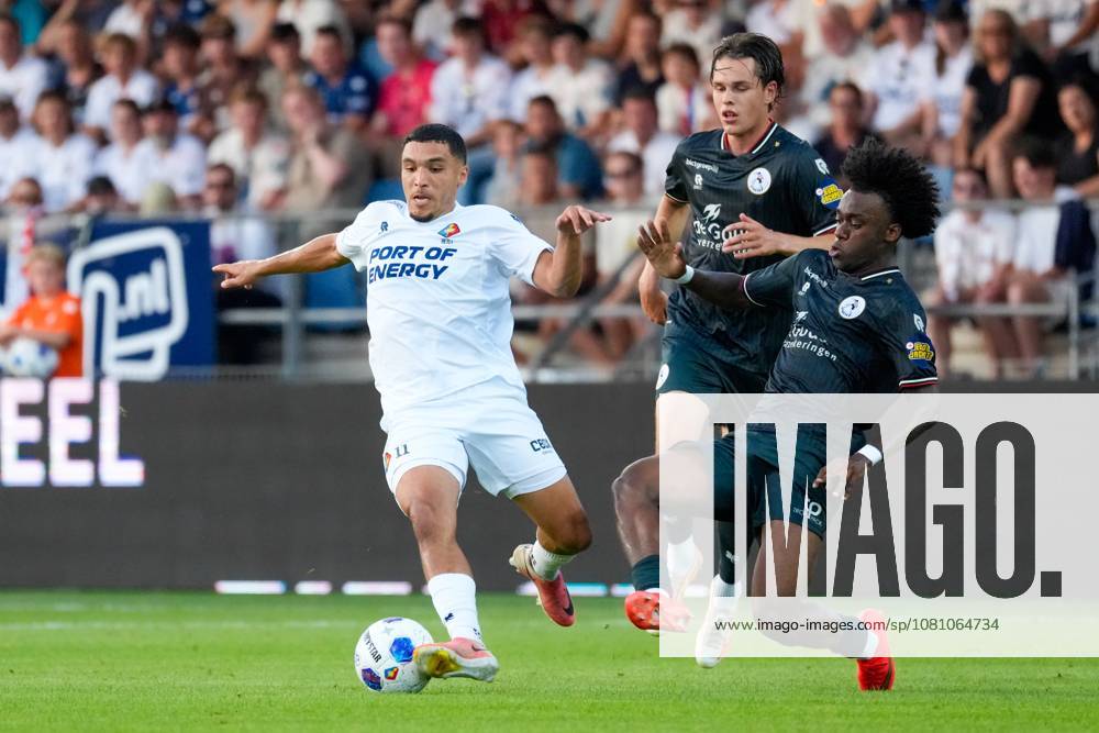 , BUKO Stadion , season 2026 2027 , Dutch Eredivisie football , match between Telstar and Sparta Rotterdam , Picture shows Telstar player Soufiane Hetli, Sparta Rotterdam player Lushendry Martes Telstar - Sparta x205710737x