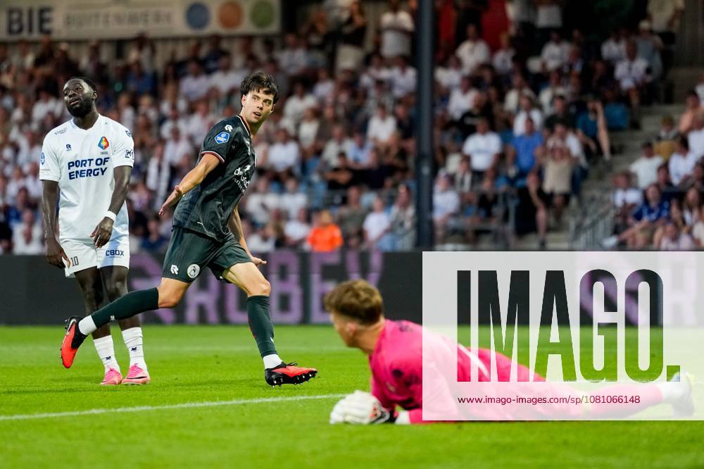 , BUKO Stadion , season 2026 2027 , Dutch Eredivisie football , match between Telstar and Sparta Rotterdam , Picture shows Sparta Rotterdam player Nökkvi Thorisson celebrating the 0-2 Telstar - Sparta x205711739x