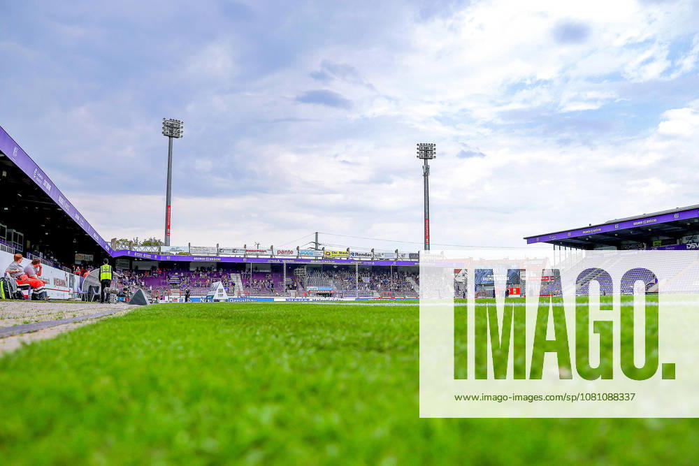 Soccer, 2. Bundesliga, VfL Osnabrück 1 FC Magdeburg, Stadion an der Bremer Brücke, Matchday 2, 2026–2027 Season, West Stand at the Bremer Brücke. DFB regulations prohibit any use of photographs as image sequences and or quasi-video. Photo: WilkowskixPressefotoKochx, Lower Saxony, Germany