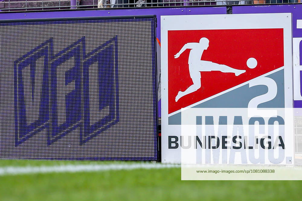 Soccer, 2. Bundesliga, VfL Osnabrück 1 FC Magdeburg, Stadion an der Bremer Brücke, Matchday 2, 2026–2027 season; VfL logo with 2. Bundesliga symbol on the perimeter board; DFB regulations prohibit any use of photographs as image sequences and or quasi-video; Photo: WilkowskixPressefotoKochx; Lower Saxony, Germany