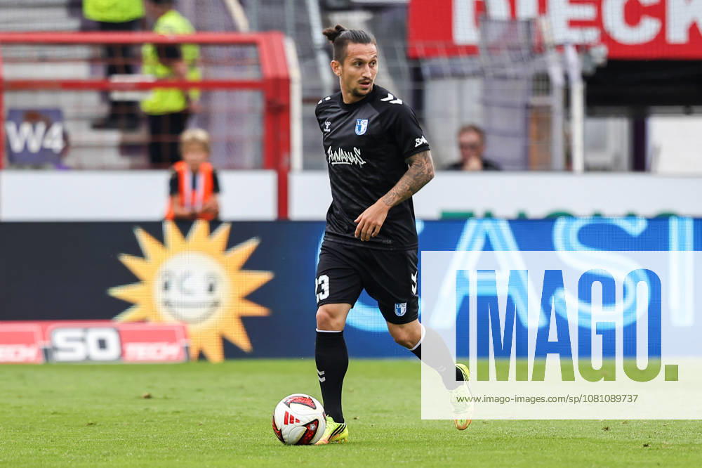 Soccer, 2. Bundesliga, VfL Osnabrück 1 FC Magdeburg, Stadion an der Bremer Brücke, Matchday 2, 2026–2027 Season, Baris Atik, FC Magdeburg 23. DFB regulations prohibit any use of photographs as image sequences and or quasi-video. Photo: WilkowskixPressefotoKochx, Lower Saxony, Germany