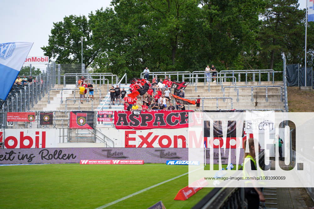 German Soccer, 3rd Division, Matchday 2, Hänsch Arena, SV Meppem vs. SG Sonnenhof Großaspach – Aspach Fans