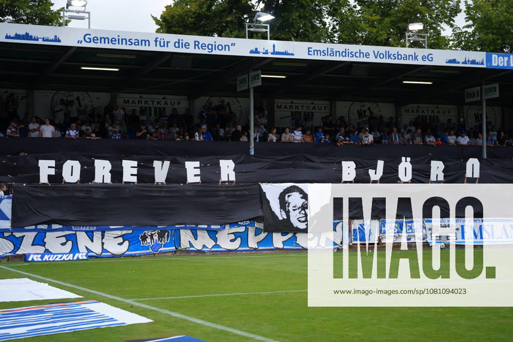 German Soccer, 3rd Division, Matchday 2, Hänsch Arena, SV Meppen vs. SG Sonnenhof Großaspach – SV Meppen Choreography