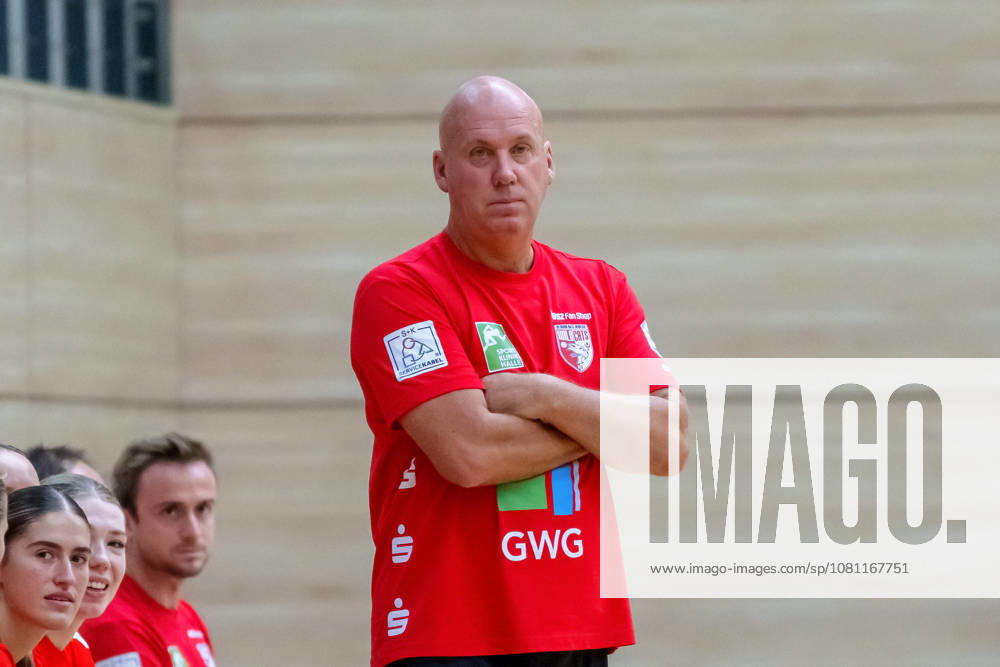 Coach Pether Krautmeyer, Halle; SV Union Halle Neustadt vs. Hazena Kynzvart, Czech Republic; Women s Handball Bundesliga; Friendly Match; 2026–27 Season; August 16, 2026; Halle SWH Arena, Saxony-Anhalt, Germany
