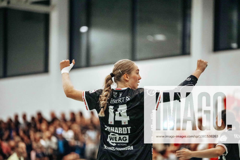Nora Erhardt, SG Nürtingen Zizishausen, No. 14 (GER), 1 FSV Mainz 05 vs. SG Nürtingen Zizishausen, DHB Women s Cup, Bundesliga, Matchday 1, 2026–2027 Season, August 21, 2026 Eibner Press Photo Attila Ziga GER, 1 FSV Mainz 05 vs. SG Nürtingen-Zizishausen, DHB Women’s Cup, Bundesliga, Matchday 1, 2026–2027 Season, August 21, 2026, Mainz