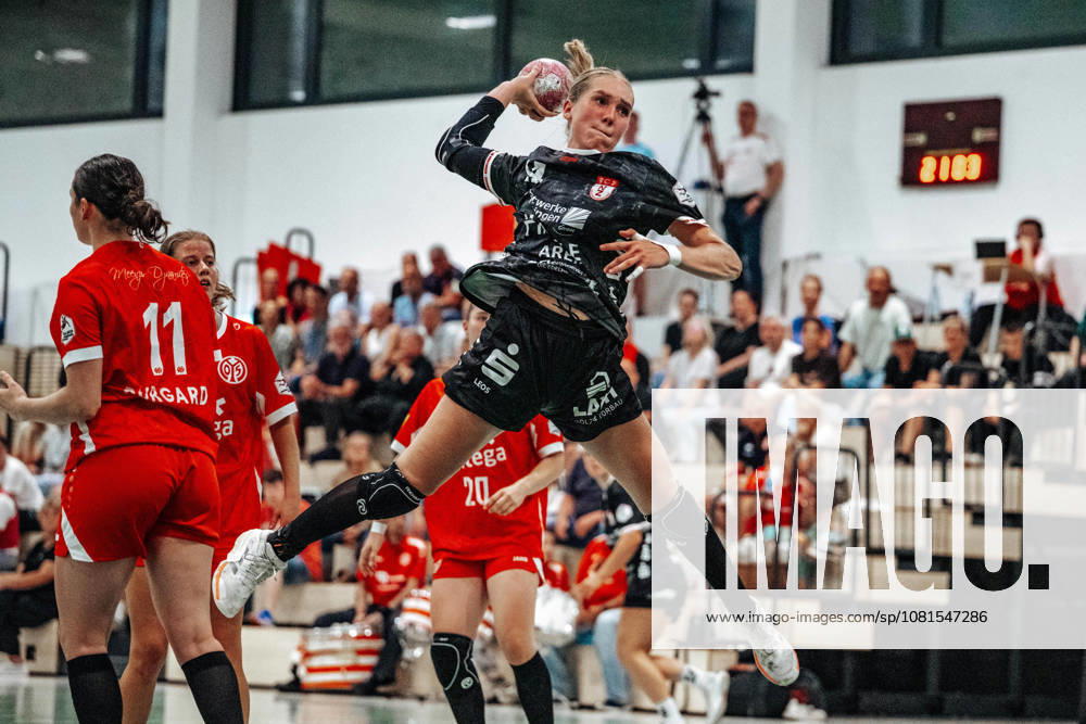 Nora Erhardt, SG Nürtingen Zizishausen, No. 14 (GER), 1, FSV Mainz 05 vs. SG Nürtingen Zizishausen, DHB Women s Cup, Bundesliga, Matchday 1, 2026–2027 Season, August 21, 2026 Eibner Press Photo Attila Ziga GER, 1 FSV Mainz 05 vs. SG Nürtingen Zizishausen, DHB Women’s Cup, Bundesliga, Matchday 1, 2026–2027 Season, August 21, 2026, Mainz
