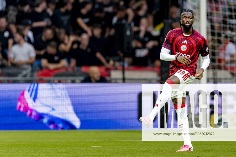 AMSTERDAM: AFC Ajax Amsterdam forward Toluwalase Arokodare during the UEFA Conference League at the Johan Cruijff ArenA on August 27, 2026, in Amsterdam, the Netherlands. Photo by DeFodi Images