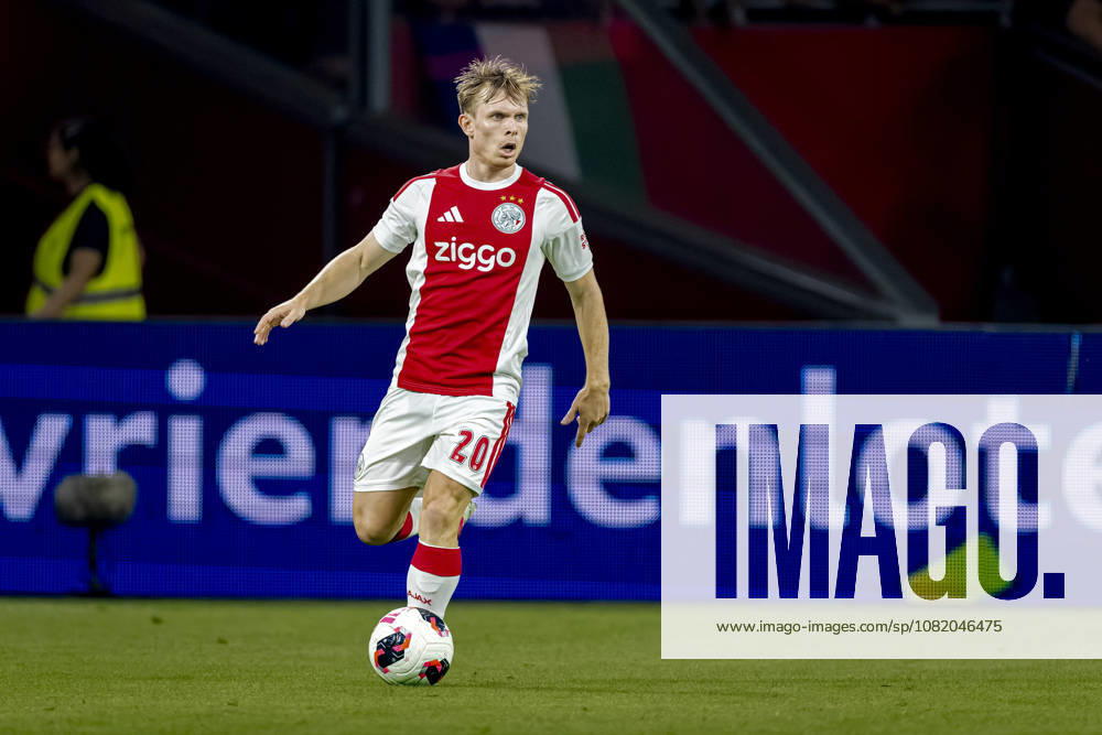 AMSTERDAM: AFC Ajax Amsterdam forward Oliver Edvardsen during the UEFA Conference League at the Johan Cruijff ArenA on August 27, 2026, in Amsterdam, the Netherlands. Photo by DeFodi Images