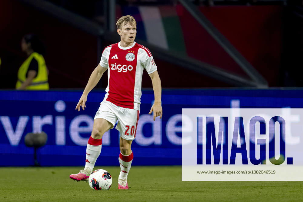 AMSTERDAM: AFC Ajax Amsterdam forward Oliver Edvardsen during the UEFA Conference League at the Johan Cruijff ArenA on August 27, 2026, in Amsterdam, the Netherlands. Photo by DeFodi Images