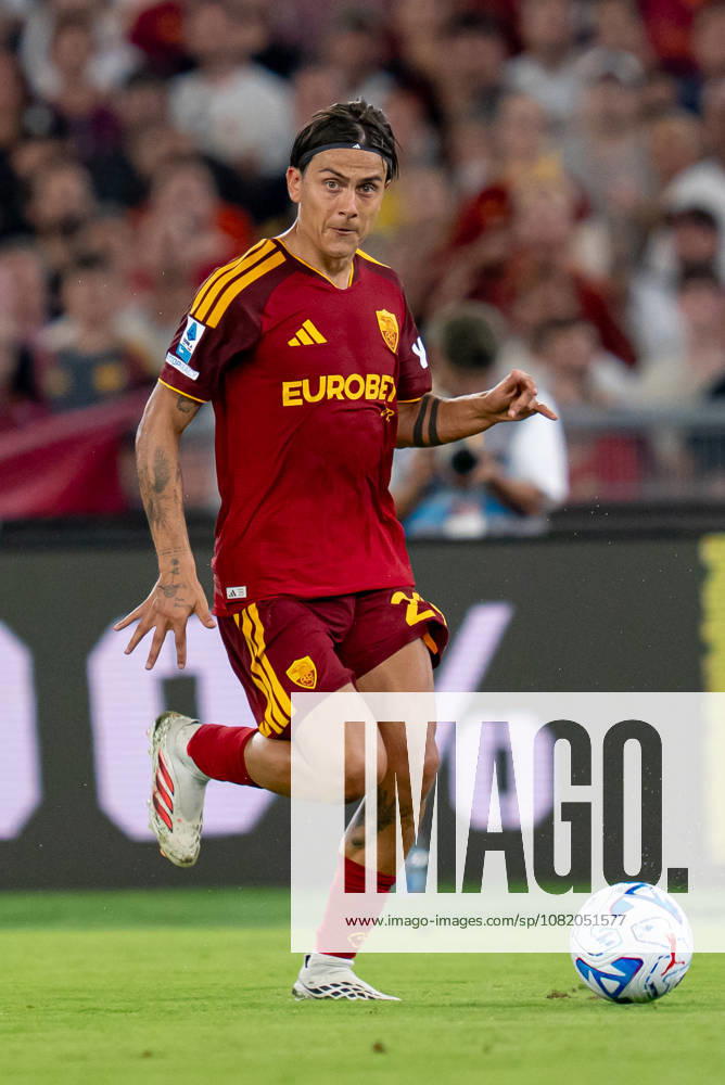 Paulo Dybala of AS Roma in action during the Serie A match between AS Roma and ACF Fiorentina at Stadio Olimpico Rome Italy on 24 August 2026. Rome Stadio Olimpico Rome Italy