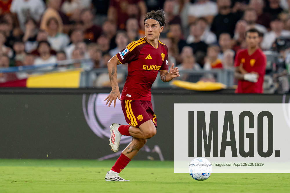 Paulo Dybala of AS Roma in action during the Serie A match between AS Roma and ACF Fiorentina at Stadio Olimpico Rome Italy on 24 August 2026. Rome Stadio Olimpico Rome Italy