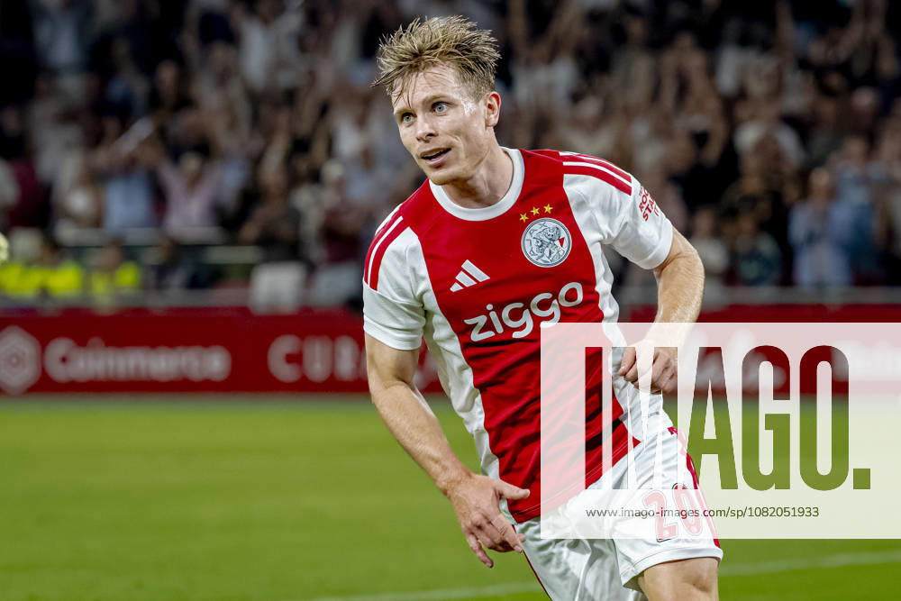 AMSTERDAM: AFC Ajax Amsterdam forward Oliver Edvardsen during the UEFA Conference League at the Johan Cruijff ArenA on August 27, 2026, in Amsterdam, the Netherlands. Photo by DeFodi Images