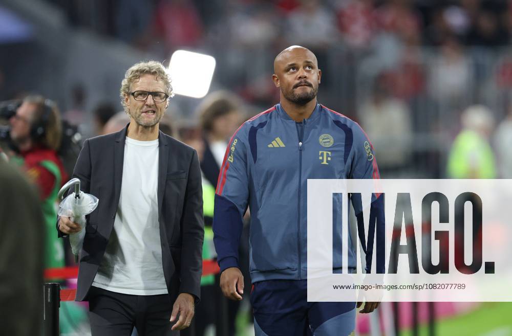 GER, Soccer, Men s, 1. Bundesliga, 2026–2027 Season, Matchday 1, FC Bayern Munich vs. VfB Stuttgart Feature Highlights Coach Vincent Kompany FC Bayern Munich DFB DFL regulations prohibit any use of photographs as image sequences and or quasi-video Munich Allianz Arena Bayern Germany