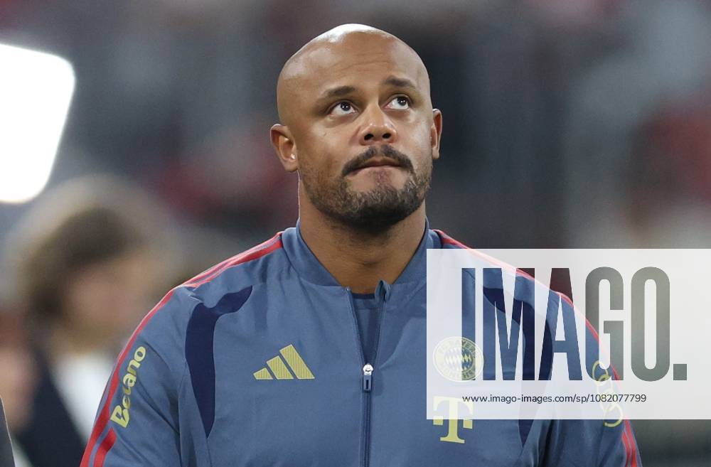 GER, Soccer, Men s, Bundesliga 1, 2026–2027 Season, Matchday 1, FC Bayern Munich vs. VfB Stuttgart Feature Highlights Coach Vincent Kompany FC Bayern Munich DFB DFL regulations prohibit any use of photographs as image sequences and or quasi-video Munich Allianz Arena Bayern Germany