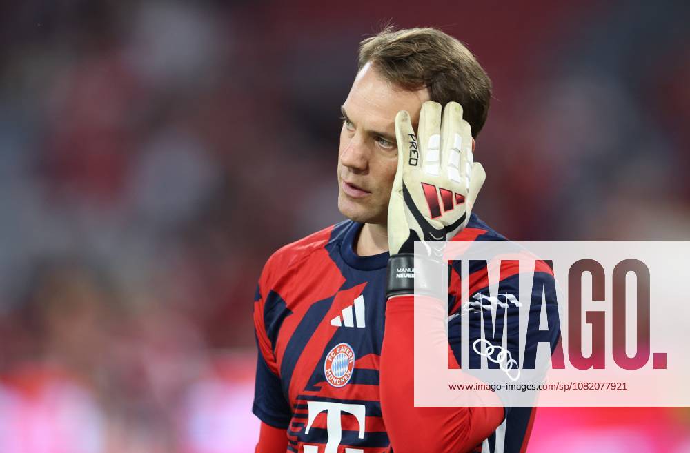 GER, Soccer, Men s, Bundesliga 1, 2026–2027 Season, Matchday 1, FC Bayern Munich vs. VfB Stuttgart Feature Highlights Goalkeeper Manuel Neuer FC Bayern Munich 01 DFB DFL regulations prohibit any use of photographs as image sequences and or quasi-video Munich Allianz Arena Bayern Germany