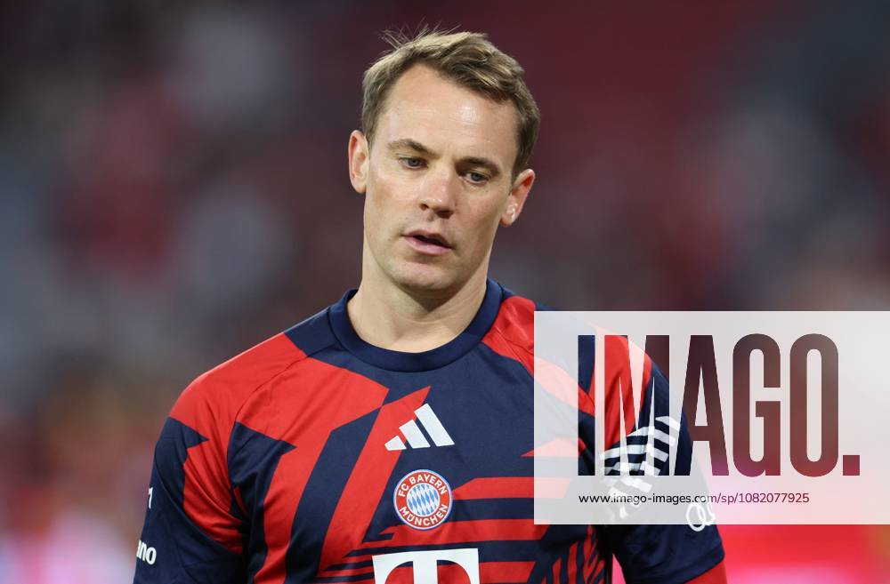 GER, Soccer, Men s, Bundesliga 1, 2026–2027 Season, Matchday 1, FC Bayern Munich vs. VfB Stuttgart Feature Highlights Goalkeeper Manuel Neuer FC Bayern Munich 01 DFB DFL regulations prohibit any use of photographs as image sequences and or quasi-video Munich Allianz Arena Bayern Germany