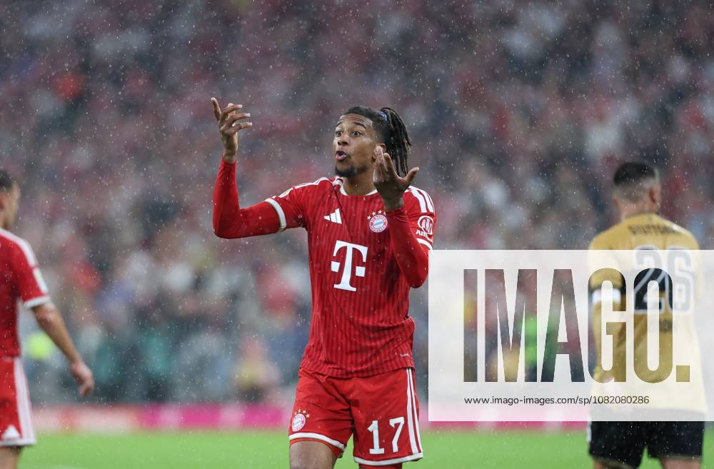 GER, Soccer, Men s, Bundesliga 1, 2026–2027 Season, Matchday 1, FC Bayern Munich vs. VfB Stuttgart Michael Olise FC Bayern Munich 17 claims DFB and DFL regulations prohibit any use of photographs as image sequences and or quasi-video Munich Allianz Arena Bayern Germany