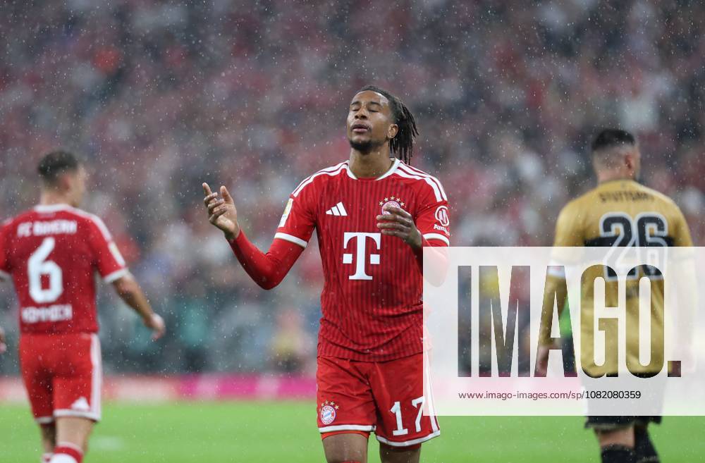 GER, Soccer, Men s, Bundesliga 1, 2026–2027 Season, Matchday 1, FC Bayern Munich vs. VfB Stuttgart Michael Olise FC Bayern Munich 17 claims DFB DFL regulations prohibit any use of photographs as image sequences and or quasi-video Munich Allianz Arena Bayern Germany