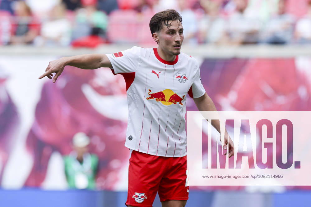 Rocco Reitz of RB Leipzig gestures during the Bundesliga match between RB Leipzig and Borussia Mönchengladbach, Red Bull Arena on August 29, 2026, in Leipzig, Germany. Photo by Marco Steinbrenner, DeFodi Images. Rocco Reitz of RB Leipzig gestures during the Bundesliga match between RB Leipzig and Borussia Mönchengladbach at Red Bull Arena on August 29, 2026 in Leipzig, Germany. Photo by Marco Steinbrenner, DeFodi Images. DFB and DFL regulations prohibit any use of photographs as image sequences and or quasi-video. Photo by Marco Steinbrenner, DeFodi Images.