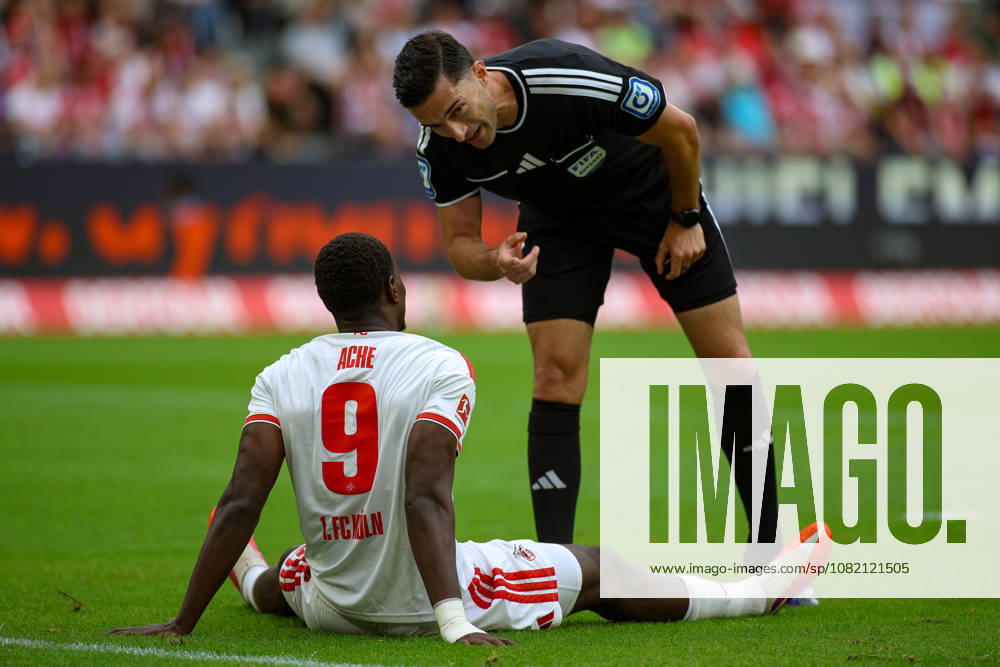 GER, Soccer, Men s, Bundesliga, 1. Bundesliga, 2026–2027 Season, 1. FC Köln vs. TSG 1899 Hoffenheim; Ragnar Ache (KOE) is lying on the ground injured