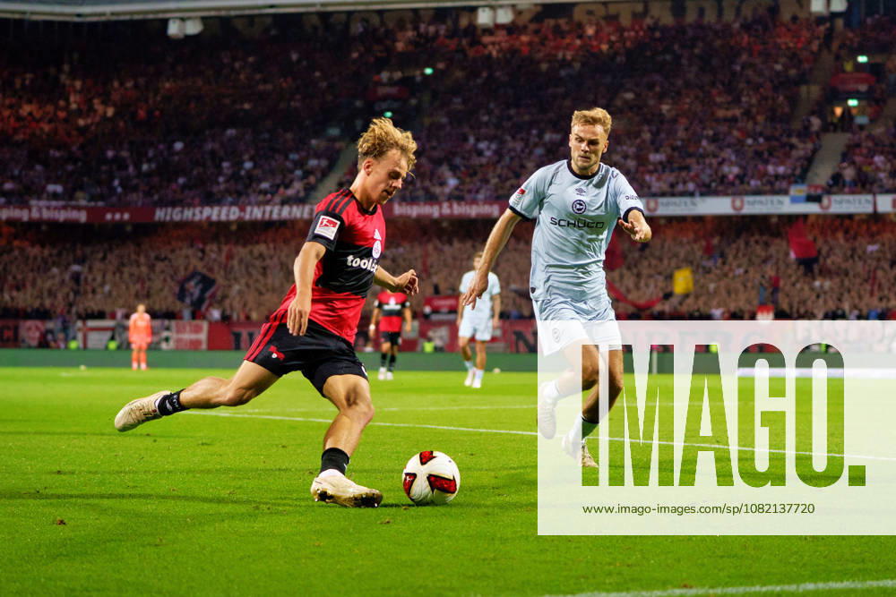 Tim Janisch, 1. FC Nuremberg, 32, GER, 1. FC Nuremberg vs. Arminia Bielefeld, Soccer, 2. Bundesliga, Matchday 3, 2026–2027 Season, August 29, 2026, DFL regulations prohibit any use of photographs as image sequences and or quasi-video, GER, 1. FC Nuremberg vs. Arminia Bielefeld, Soccer, 2. Bundesliga, Matchday 3, 2026–2027 Season, August 29, 2026, Nuremberg