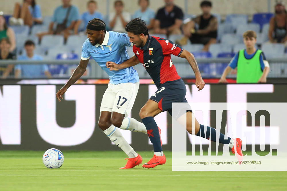 IPA87946911 - Nuno Tavares of Societa Sportiva Lazio is in action during the 2026 2027 Serie A match between S.S. Lazio and Genoa C.F.C. at the Stadio Olimpico in Rome, Italy.