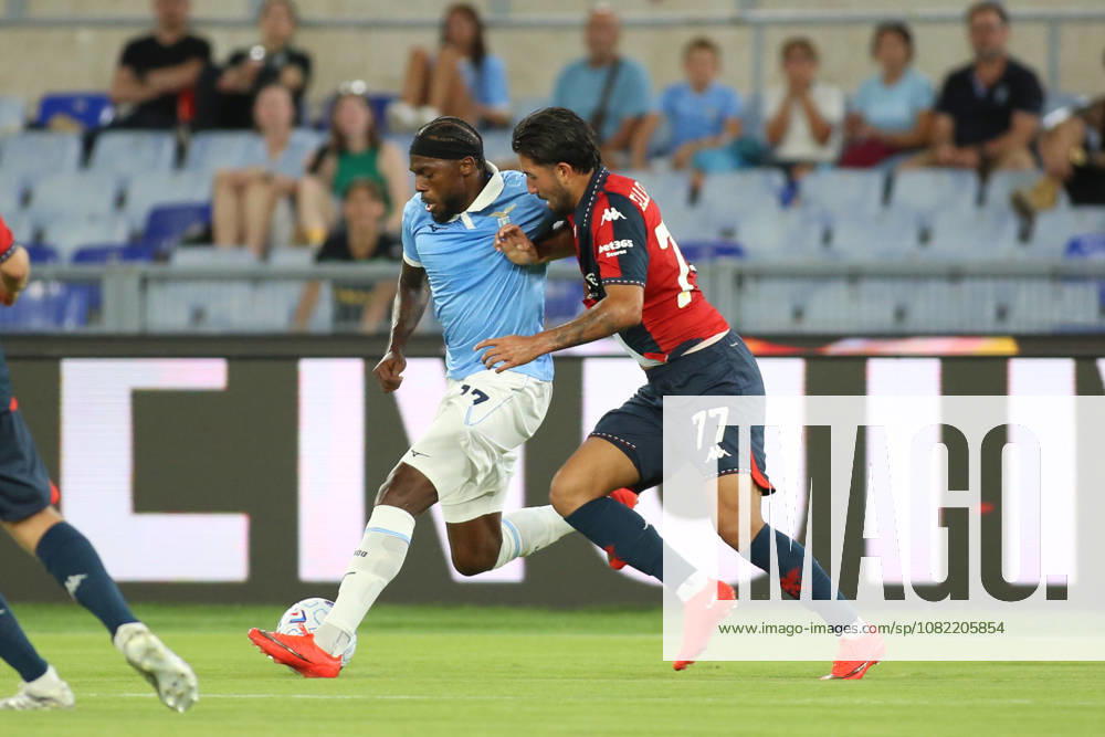 IPA87947014 - Nuno Tavares of Societa Sportiva Lazio is in action during the 2026–2027 Serie A match between S.S. Lazio and Genoa C.F.C. at the Stadio Olimpico in Rome, Italy.