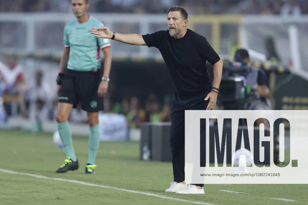 Serie a football match Lecce vs AS Roma Lecces Italian coach Eusebio Di Francesco gesticulate during the Serie A football match between Lecce and AS Roma at the Via Del Mare Ettore Giardiniero Stadium in Lecce on August 31, 2026. _BPH4839