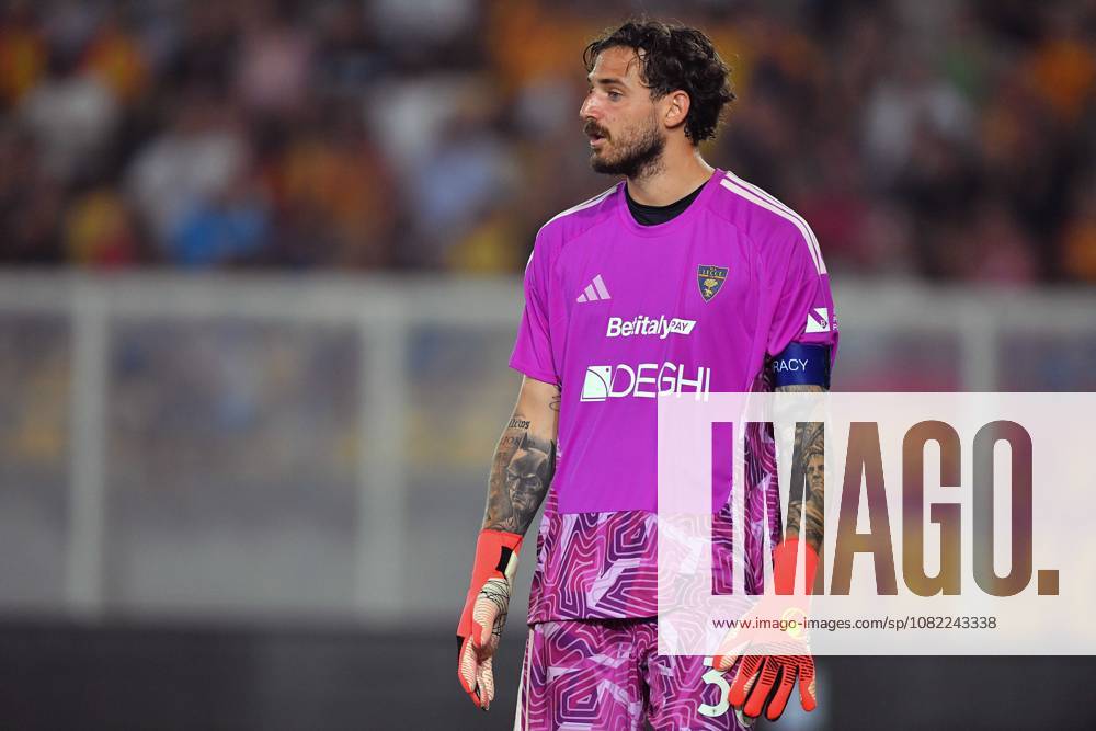US Lecce s Goalkeeper Wladimiro Falcone (30 US Lecce) in action during the Serie A Enilive matchday 2 match between US Lecce and AS Roma at the Stadio Via del Mare in Lecce, Italy, Monday, August 31, 2026. (Credit Image: Giovanni Evangelista LaPresse)