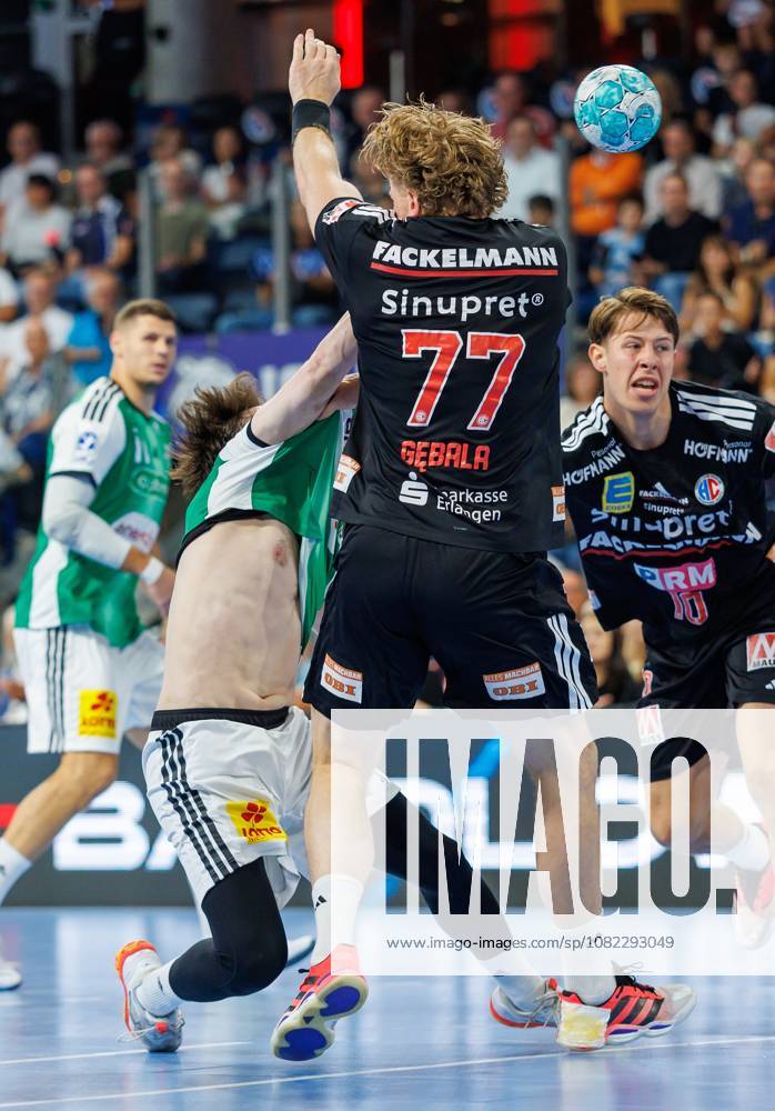 Handball 1st Bundesliga OPEL HBL 2026–2027 Season, Matchday 2: HC Erlangen (Nuremberg Metropolitan Region) vs. HCE TSV Hannover Burgdorf, Die Recken Women s Team, Leif Tissier 7, TSV Hannover Burgdorf Maciej Gebala 77, HC Erlangen HCE Florian Scheerer 10, HC Erlangen HCE