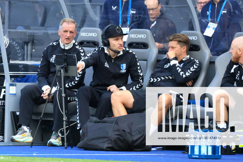 Germany, Soccer, 2. Bundesliga, Matchday, 2026–2027 Season, Berlin Olympic Stadium, Hertha BSC vs. 1. FC Magdeburg; Coach Petrik Sander; 1. FC Magdeburg; 2. League; DFB and DFL regulations prohibit any use of photographs as image sequences and or quasi-video; Berlin; Berlin Olympic Stadium; Berlin, Germany