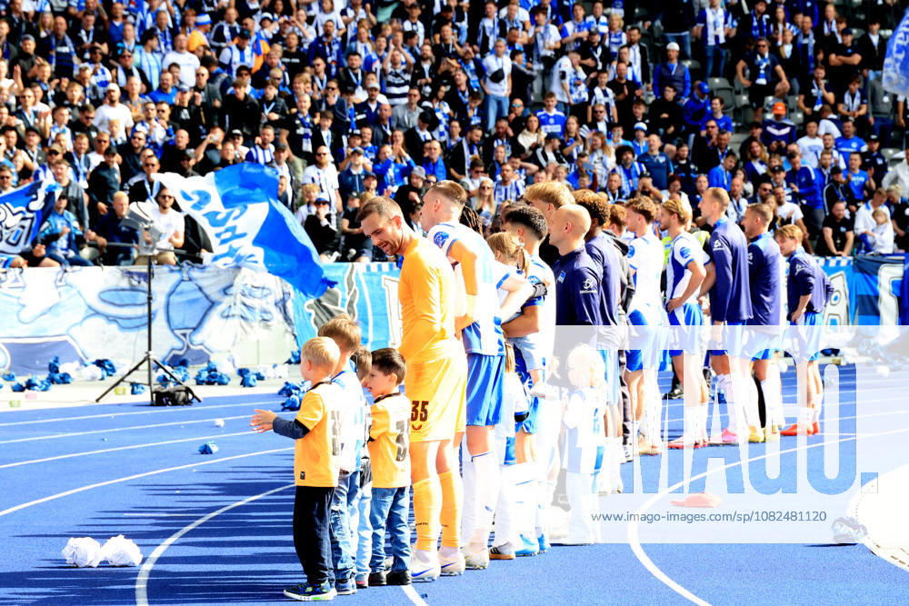 Germany, Soccer, 2. Bundesliga, Matchday, 2026–2027 Season, Berlin Olympic Stadium, Hertha BSC vs. 1. FC Magdeburg, Hertha BSC players, Hertha BSC fans, 2nd Division, DFB, DFL regulations prohibit any use of photographs as image sequences and or quasi-video. Berlin, Berlin Olympic Stadium, Berlin, Germany
