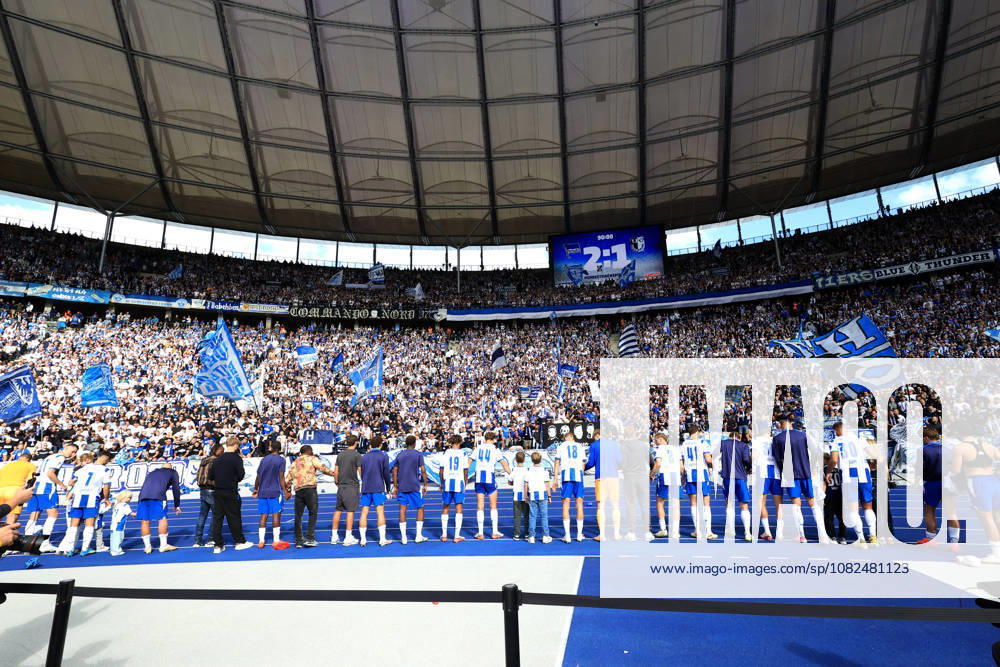 Germany, Soccer, 2. Bundesliga, Matchday, 2026–2027 Season, Berlin Olympic Stadium, Hertha BSC vs. 1. FC Magdeburg, Hertha BSC players, Hertha BSC fans, 2nd Division, DFB, DFL regulations prohibit any use of photographs as image sequences and or quasi-video. Berlin, Berlin Olympic Stadium, Berlin, Germany