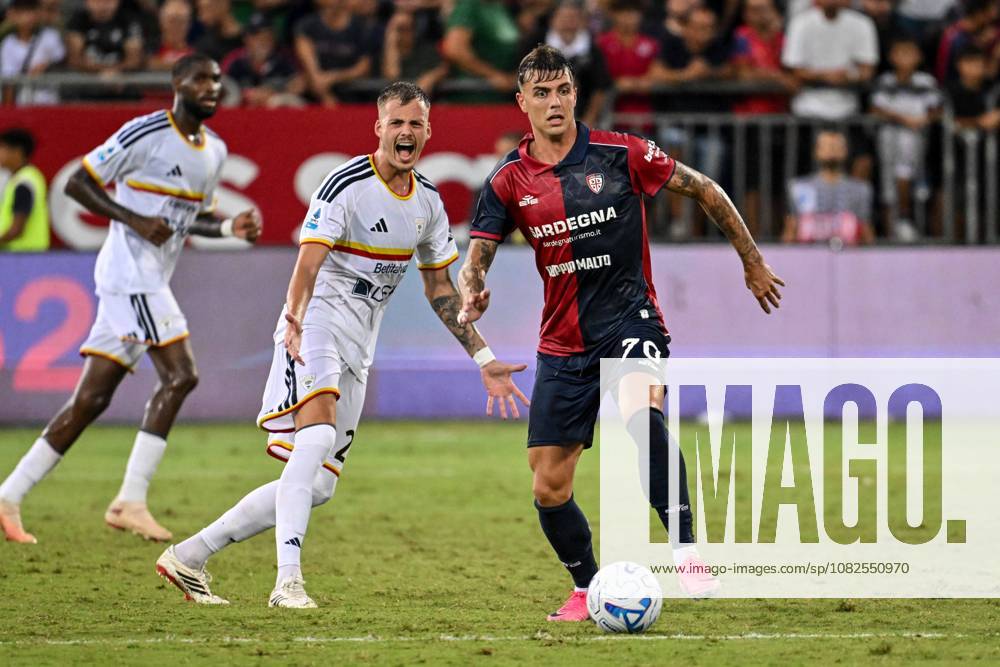 IPA88247852 - Daniel Maldini of Cagliari Calcio during the Cagliari Calcio vs. US Lecce Italian Serie A soccer match in Cagliari, Italy, on September 7, 2026